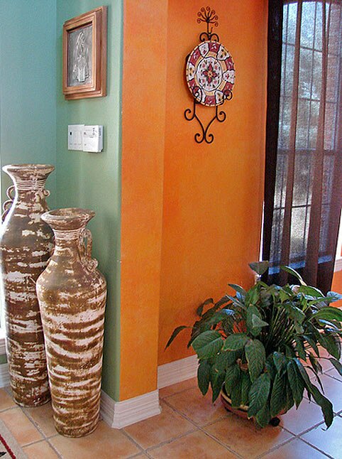 Квартира в мексиканском стиле, мексиканский стиль интерьера, растения в мексиканском интерьере
