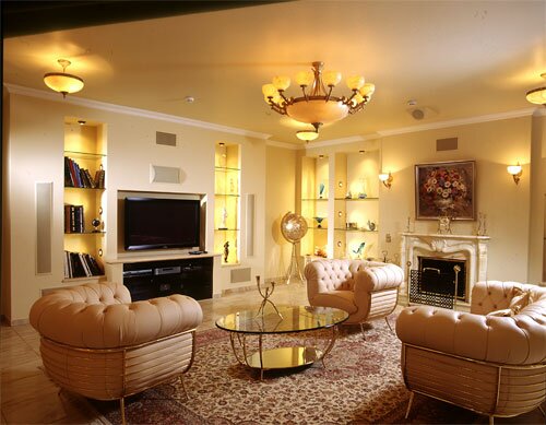 Стиль классицизм в дизайне интерьера квартиры, Мебель в стиле классицизм, Камин в классическом интерьере
