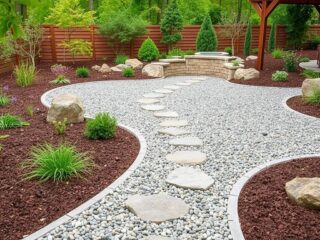 Гравий в ландшафте: идеи и тонкости практического использования