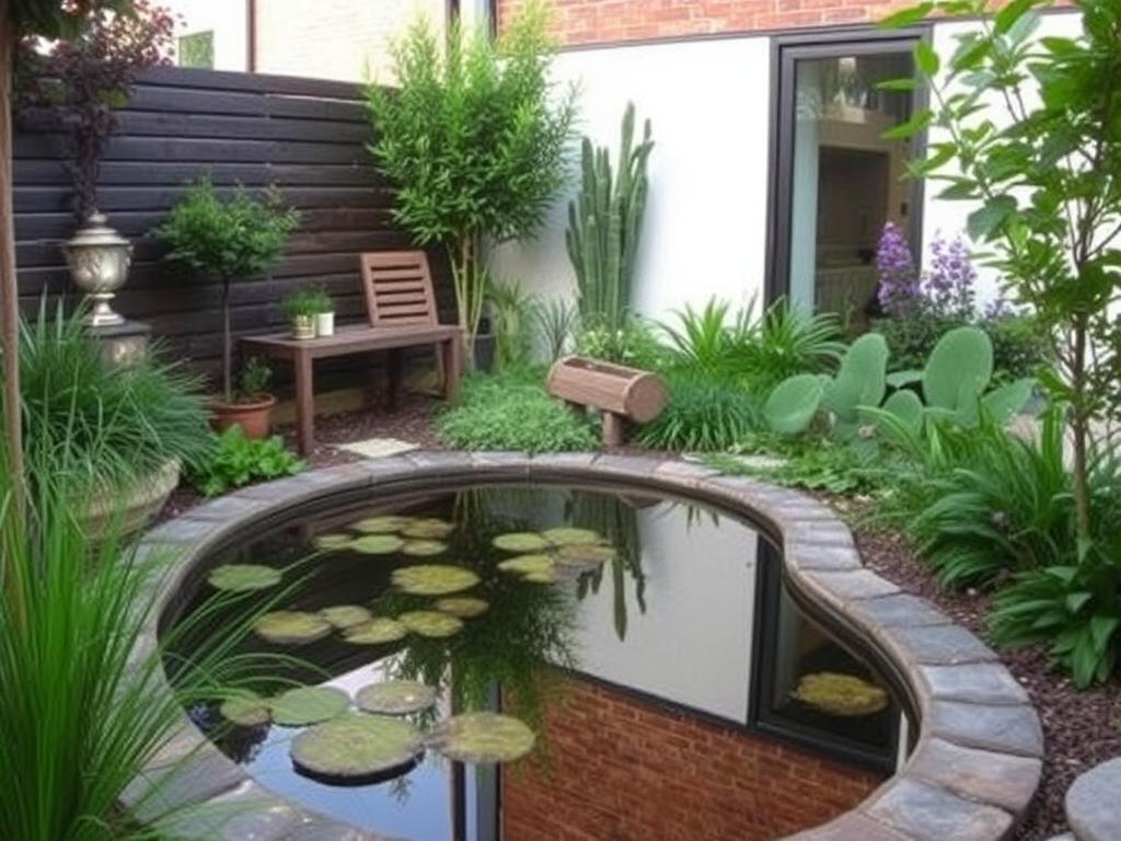     Маленький сад: как визуально расширить пространство. Зеркала и вода: игра отражений в маленьком саду