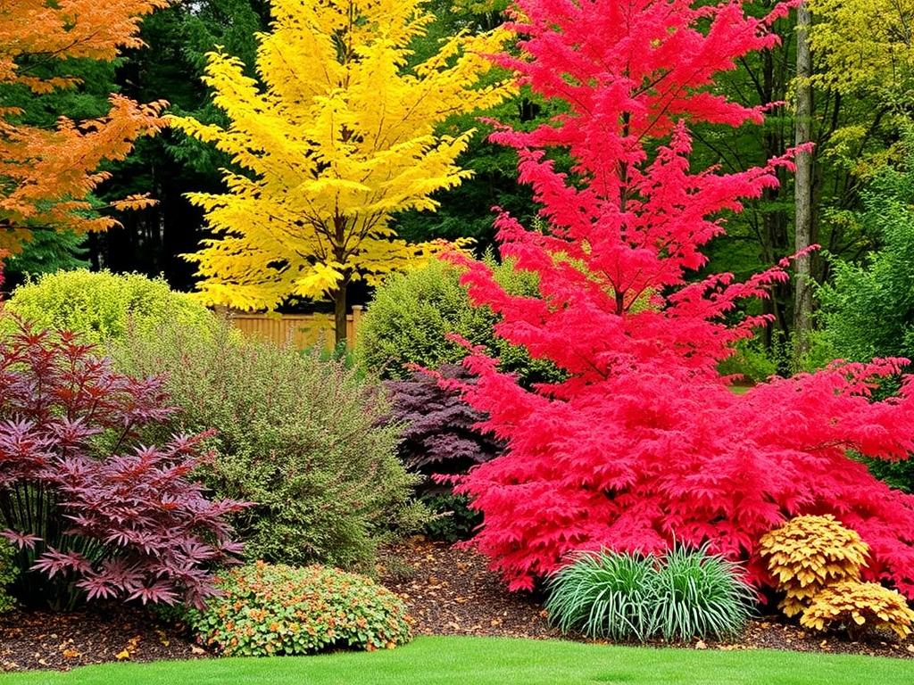 Осенний сад: какие растения украсят участок. Листопадные деревья и кустарники с яркой осенней окраской     Осенний сад: какие растения украсят участок. Листопадные деревья и кустарники с яркой осенней окраской
