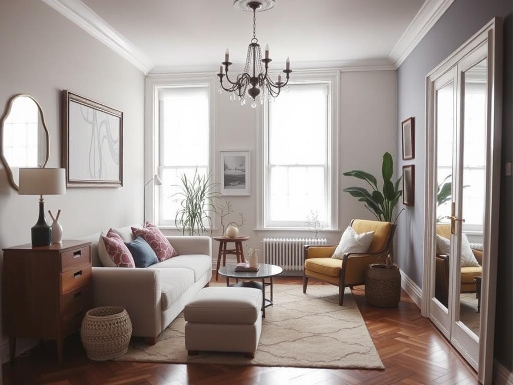     Как визуально увеличить маленькую комнату: 10 приёмов. Зеркала — ваше секретное оружие