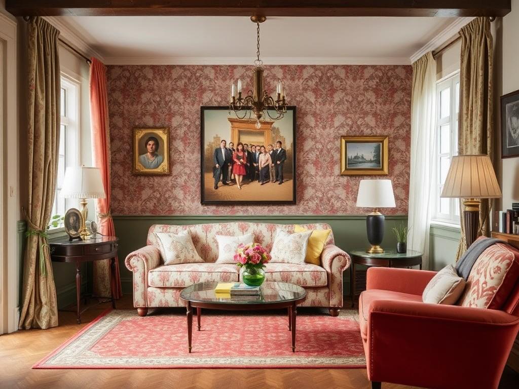     Винтажный стиль в интерьере: как создать атмосферу ретро. Ткани и декоративные детали: маленькие, но важные штрихи