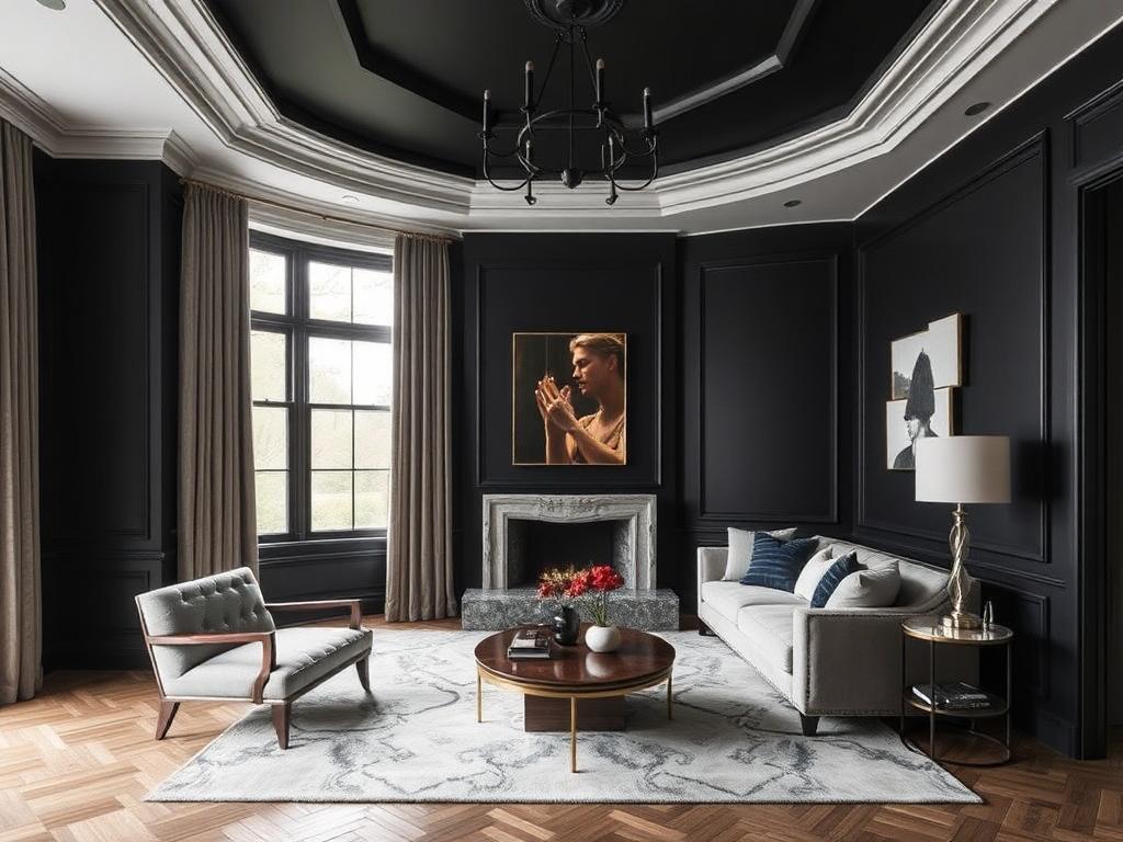     Тёмные стены в интерьере: смелое решение или риск?. Примеры удачных интерьеров с темными стенами