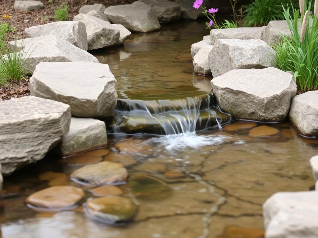     Водоём на участке: пруд, ручей или фонтан?. Ручей — динамика и романтика в миниатюре